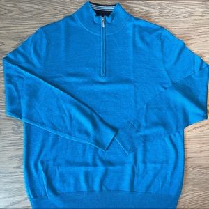 Men’s L Brooks Brothers Merino Wool Pullover Teal